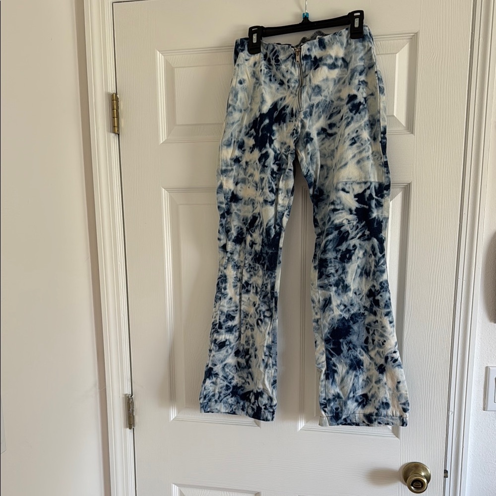 Blue Tie-Dye Cloud Pants